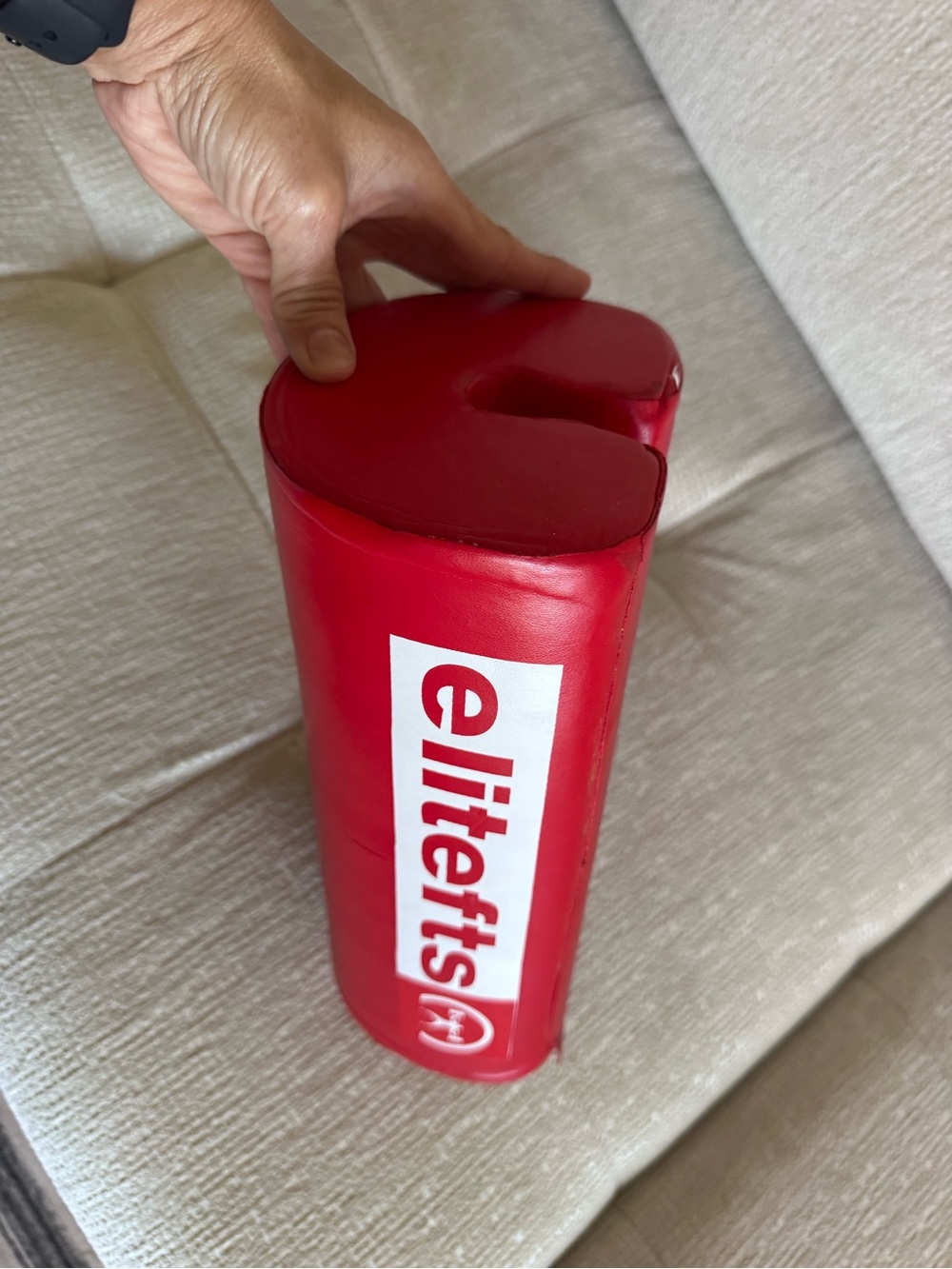 Elitefts Red Barbell block bench
